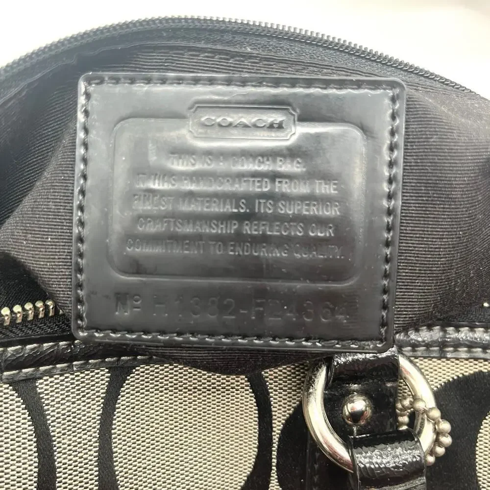 COACH Signature Satchel, Black